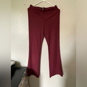 Ribbed flared yoga pants